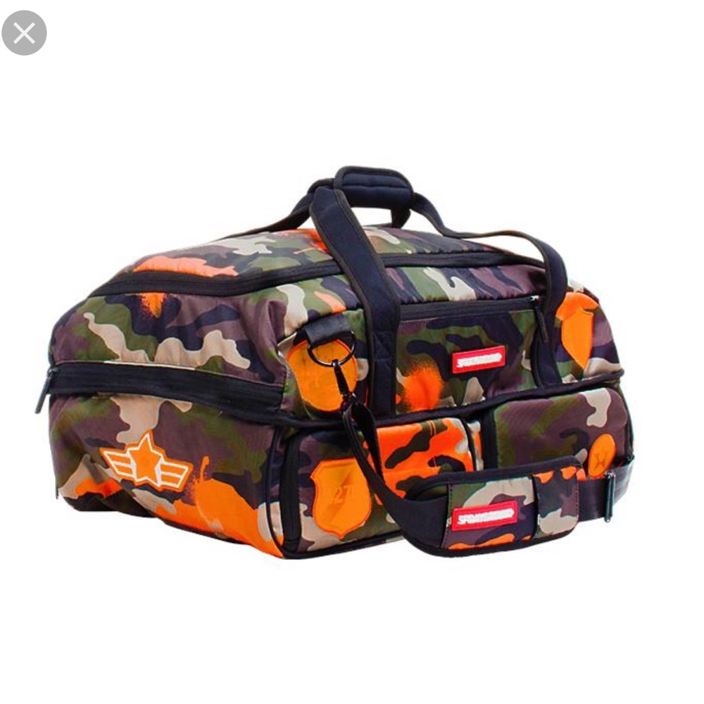Sprayground army sneaker duffel bag